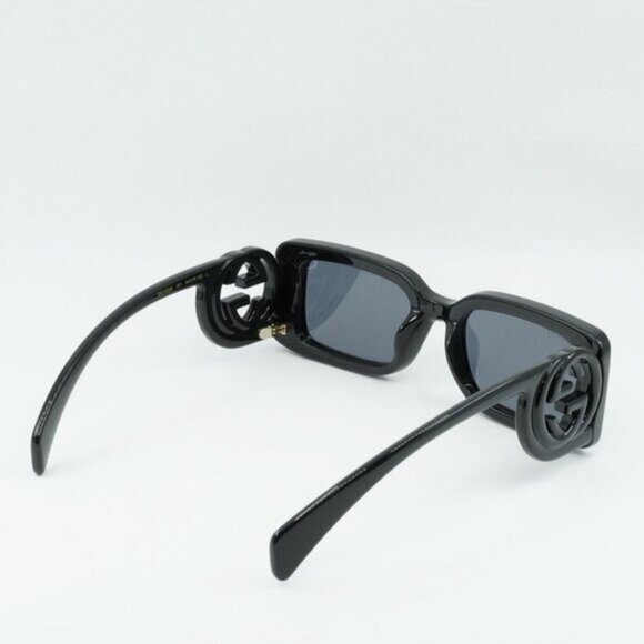 Gucci GG1325S 001 Sunglasses Black Square Frame, Grey Lenses main image 8
